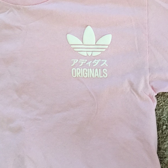 Pastel Pink Adidas T Shirt
